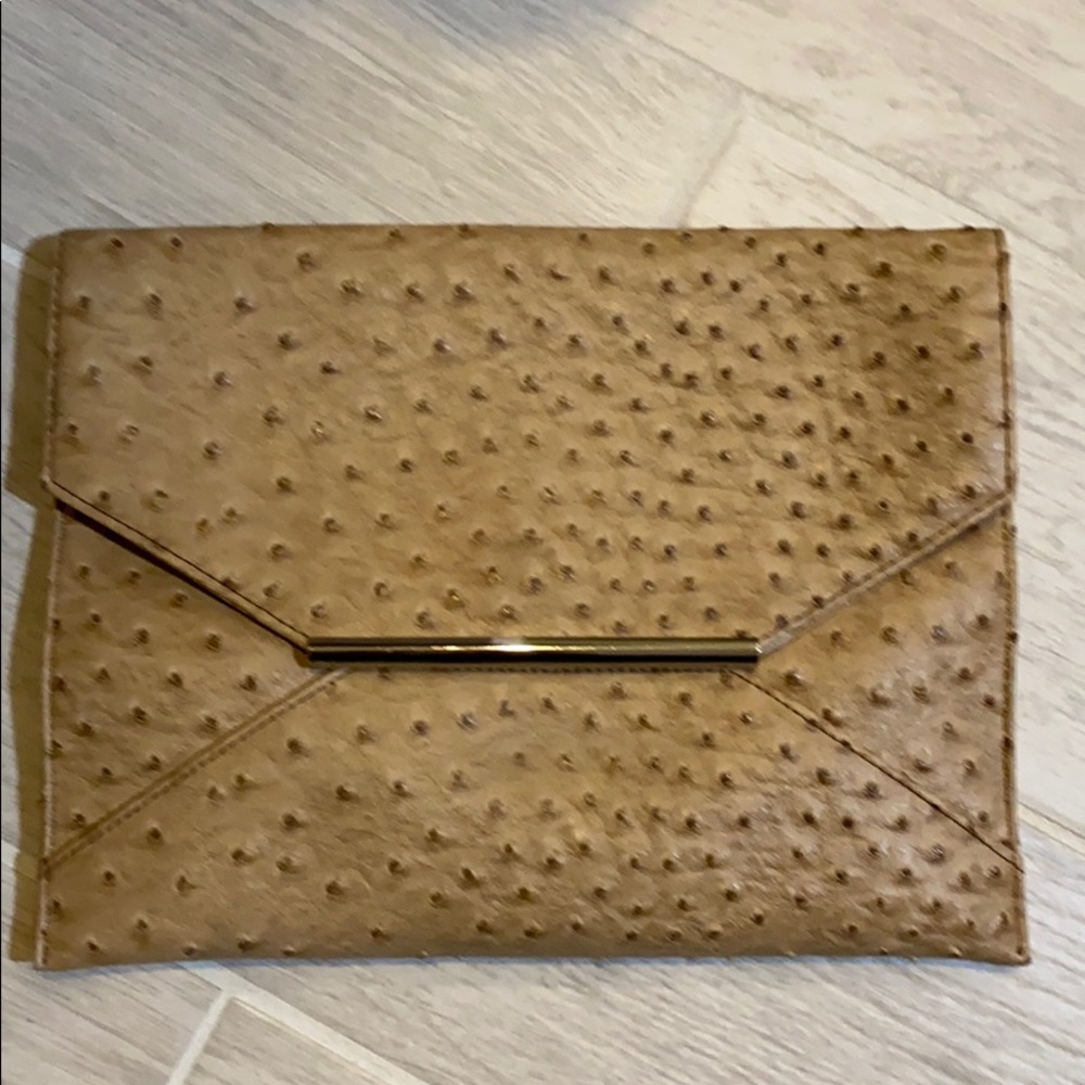 Merona Tan Envelope Clutch